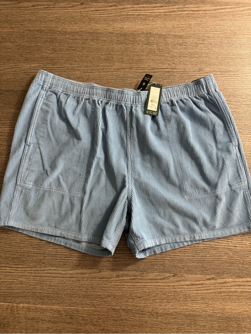Alpine Design Men's Pull On Corduroy Hiking Shorts Size XXL  Serene Blue